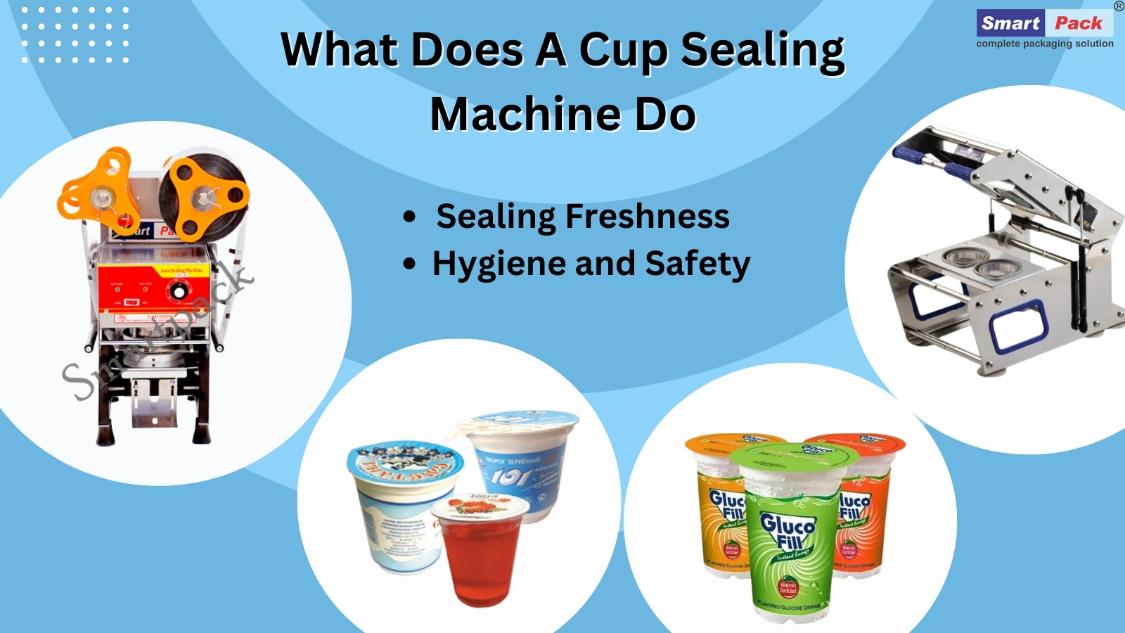 What does a cup sealing machine do